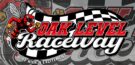 Oak Leaf Raceway logo with racing theme and checkered flags. Oak Leaf Raceway logo with racing theme and checkered flags.